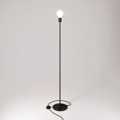 MAG-Y vloerlamp met ronde metalen voet - zwart
