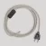Bedrading voor lamp met witte gevlochten kabel 1,80 m
