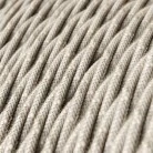 Bedrading voor lamp met witte gevlochten kabel 1,80 m