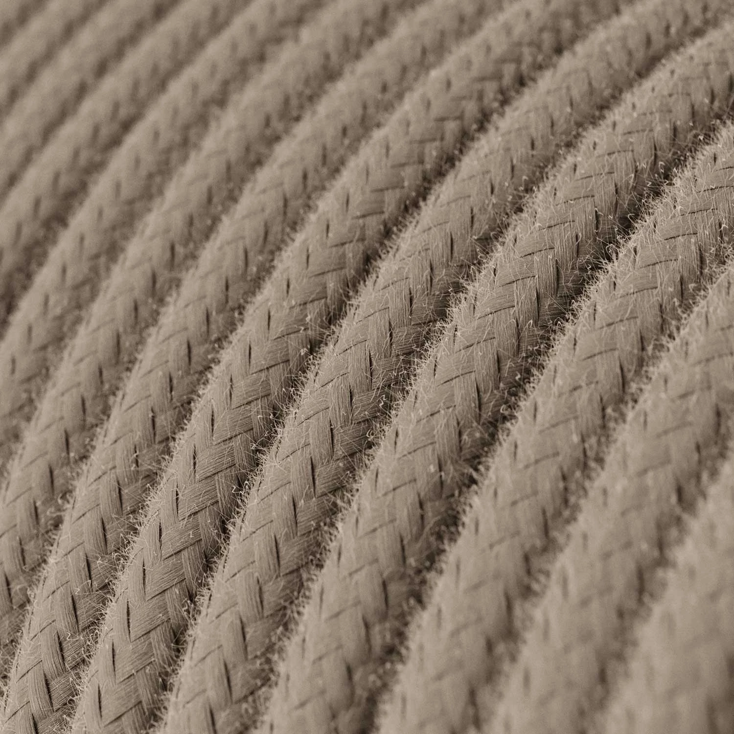 Bedrading voor lamp met duifgrijze katoenen kabel 1,80 m