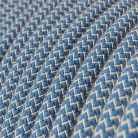 Bedrading voor lamp met blauwe "Steward" katoenen kabel 1,80 m