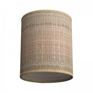 Abat-jour cylindrique en tissu avec culot E27, diamètre 15cm H18cm - 100% Made in Italy