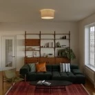 Medium stoffen plafondlamp - Made in Italy