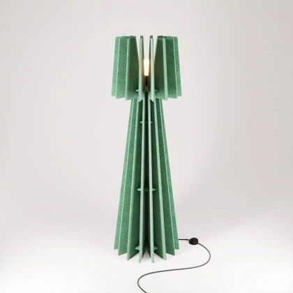 SHHINE - Vloerlamp gemaakt van geluidsabsorberend materiaal - groen gemêleerd