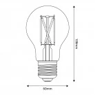 LED lamp met porselein effect CRI 95 A60 11W 1055Lm E27 2700K Dimbaar - P07