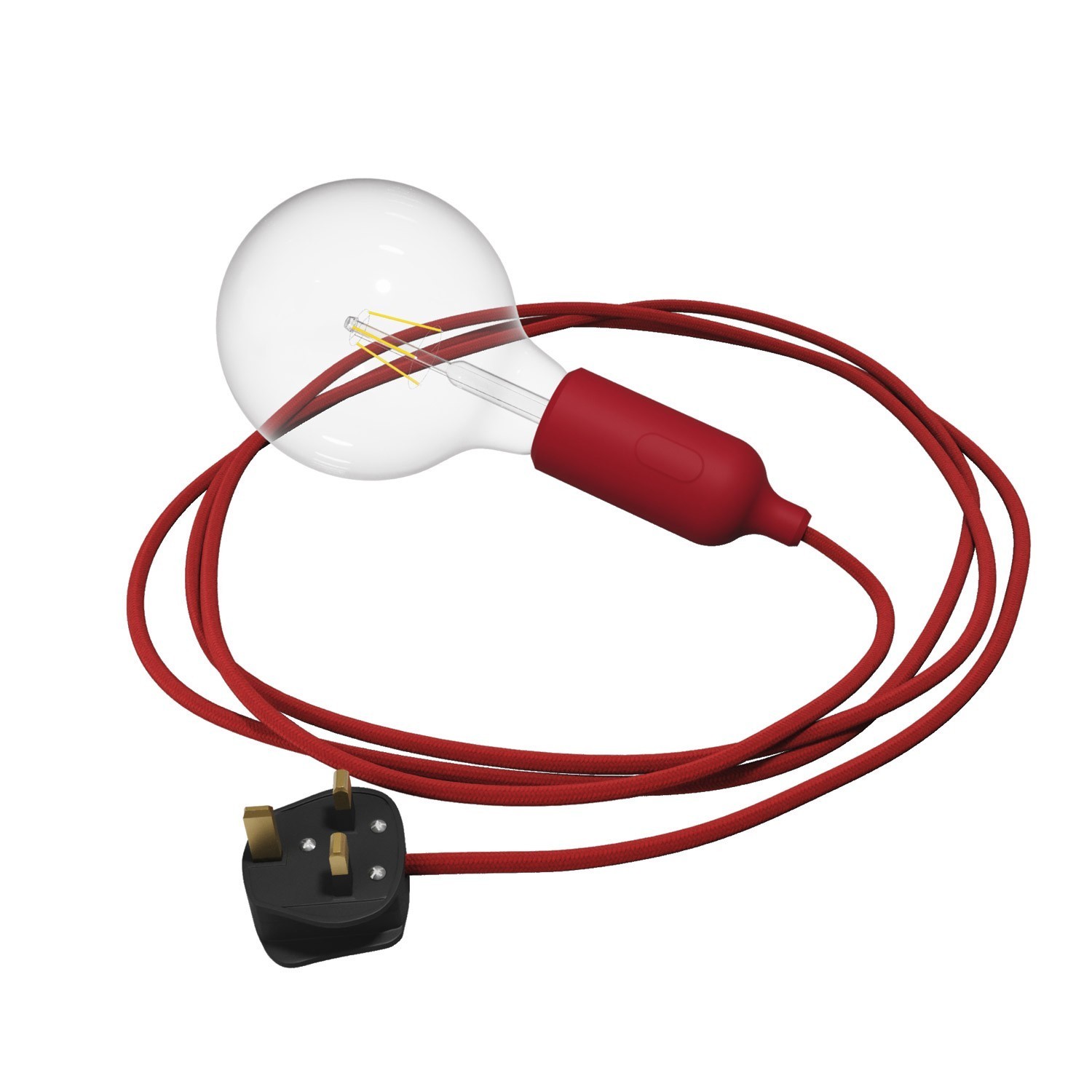 Siliconen draadlamp met schakelaar en stekker