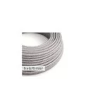 DALI textielelektriciteitskabel 5x0,75 mm² in grijs gemêleerd linnen - decoratieve kabel voor verlichtingsinstallaties RN02