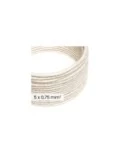 DALI textielelektriciteitskabel 5x0,75 mm² in Natural White Linen - Draad voor designverlichting RN01