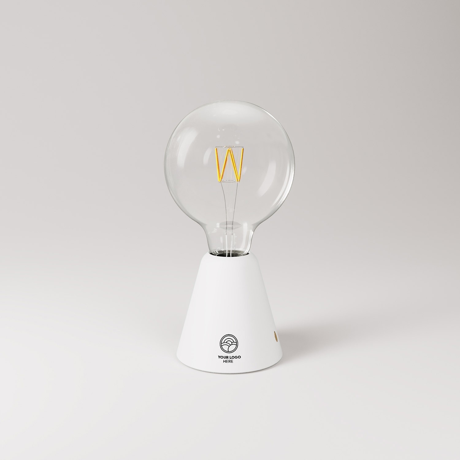 Cabless01 oplaadbare draagbare lamp met lichtbron - aanpasbaar (min. 20 stuks) - wit