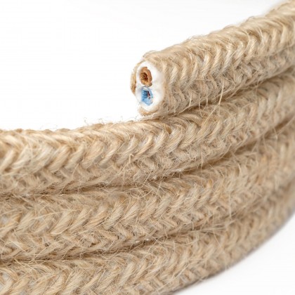 Natuurlijke met jute bedekte platte kabel - PN06