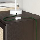 Glanzende bosgroene platte elektrische kabel - PM21