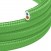 Lime Green glanzende met stof bedekte platte draad - PM18