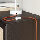 Oranje gevlamde platte textieldraad voor verlichting - PM15