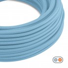Platte textielkabel Licht babyblauw - PM17
