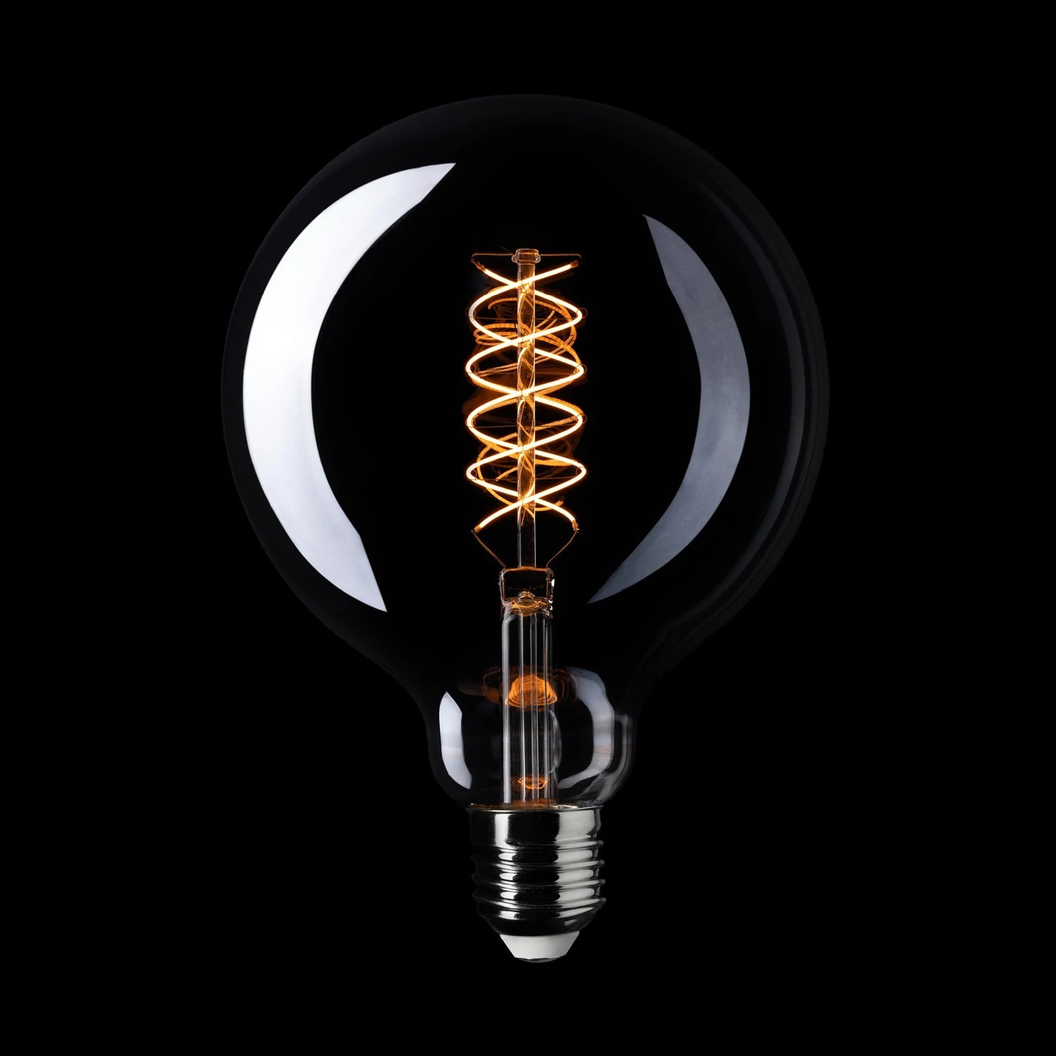 LED Lamp Smoky Globe G125 4,8W 250Lm E27 1800K Dimbaar - D04