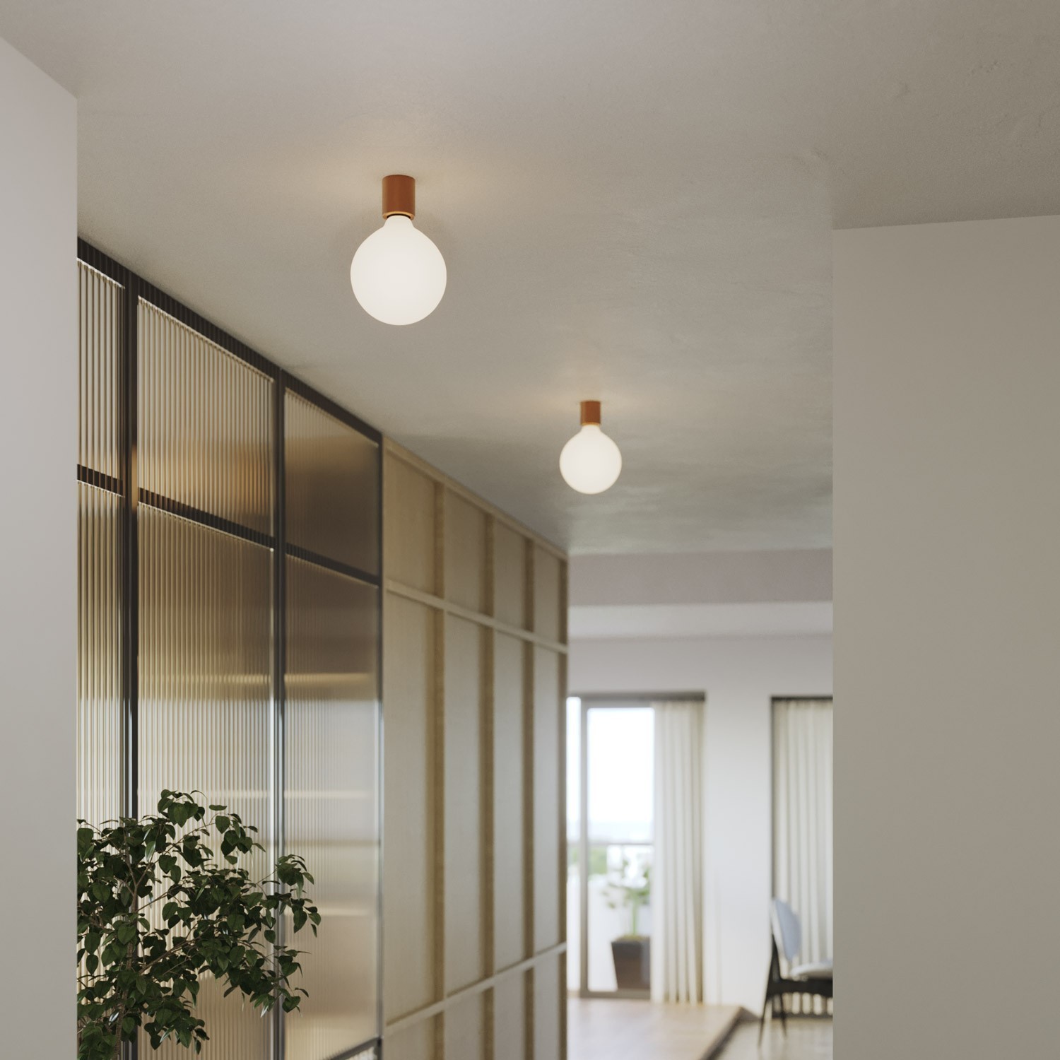 Wand- of plafondlampfitting E27 van metaal