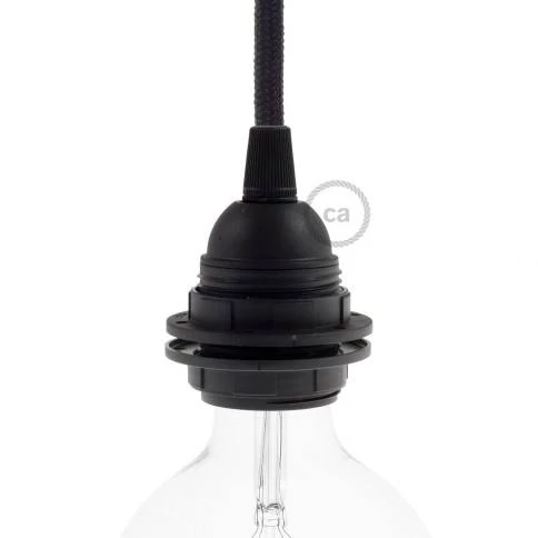 Design flexibele elektrabuis met stof omweven - Creative-Tube zwart-wit 3D effect viscose RT41 20 mm.