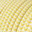 Ronde flexibele electriciteit textielkabel van viscose. RZ10 - geel