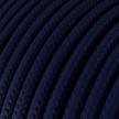 Ronde flexibele electriciteit textielkabel van viscose. RM20 - donkerblauw
