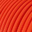 Ronde flexibele electriciteit textielkabel van viscose. RF15 - fluoriserend oranje
