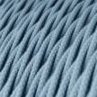 Gevlochten flexibel strijkijzersnoer van katoen. TC53 - oceaan blauw