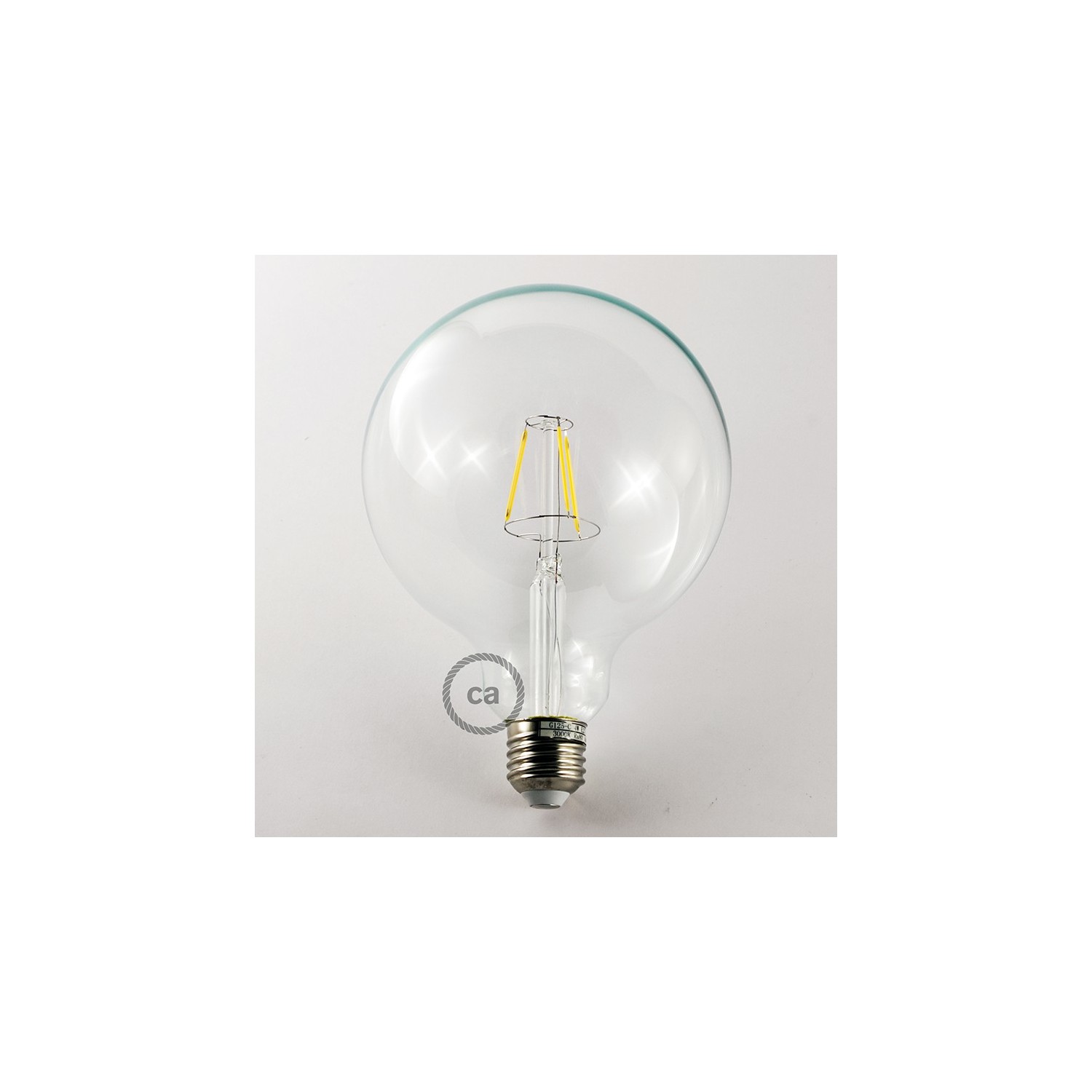 koper Bedienen Terugbetaling Vintage decoratieve 4W LED lamp met kooldraad effect Globe XL G125 helder  warm licht