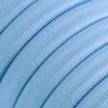 Met textiel omweven 220 V prikkabel, babyblauw viscose CM17
