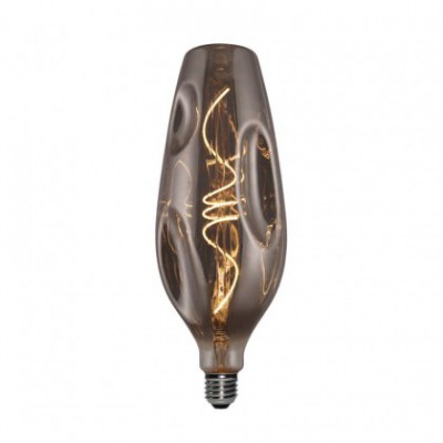 LED Smoky lichtbron gedeukt Bottle spiraal filament 5W E27 dimbaar 2000K