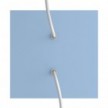 Rose-One compleet vierkant plafondkap-kit 200 mm. met 2 gaten en 4 zijgaten