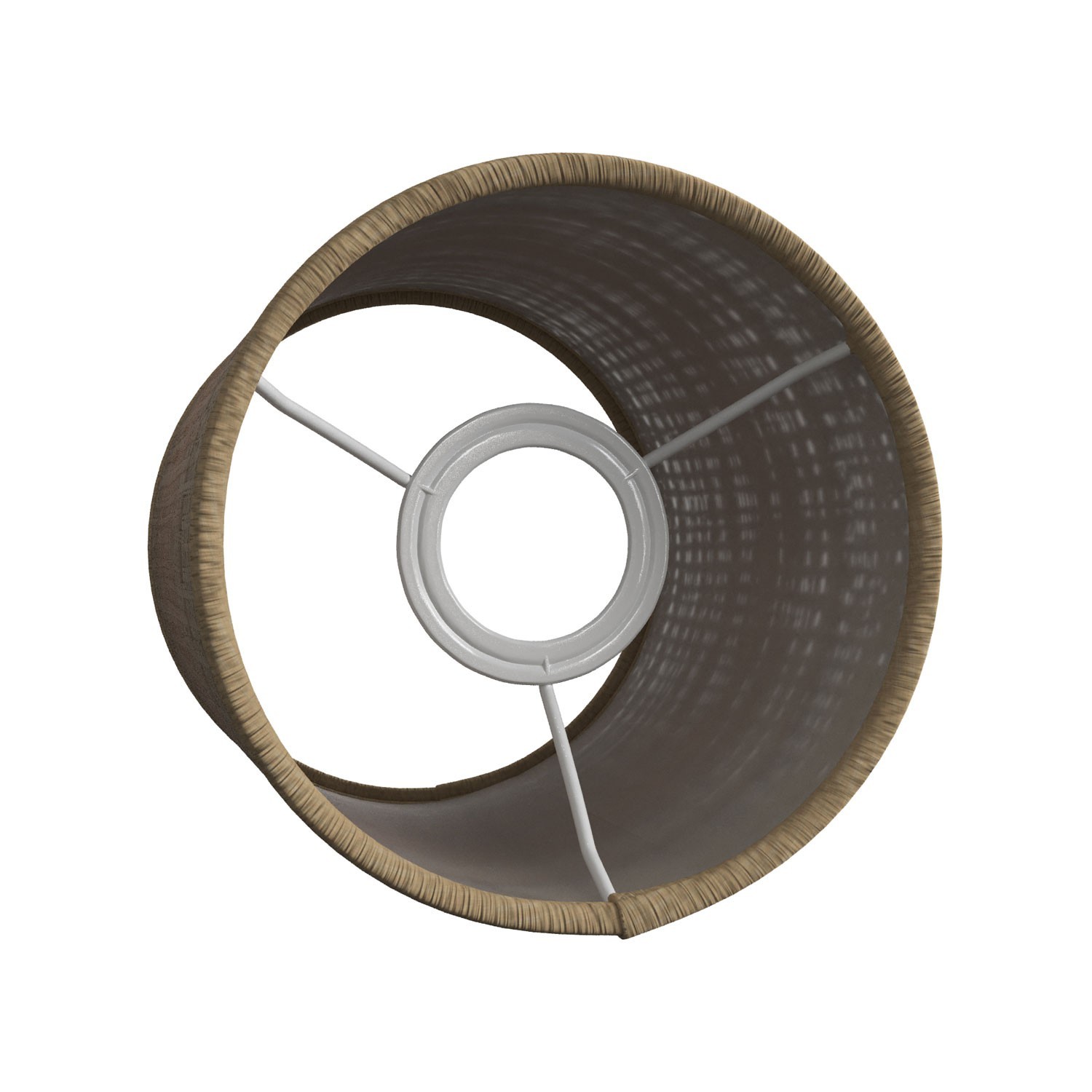 Abat-jour cylindrique en tissu avec culot E27, diamètre 15cm H18cm - 100% Made in Italy