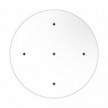 XXL Rose-One Smart ronde rozet, 400 mm diameter met 5 gaten - compatibel met voice assistants