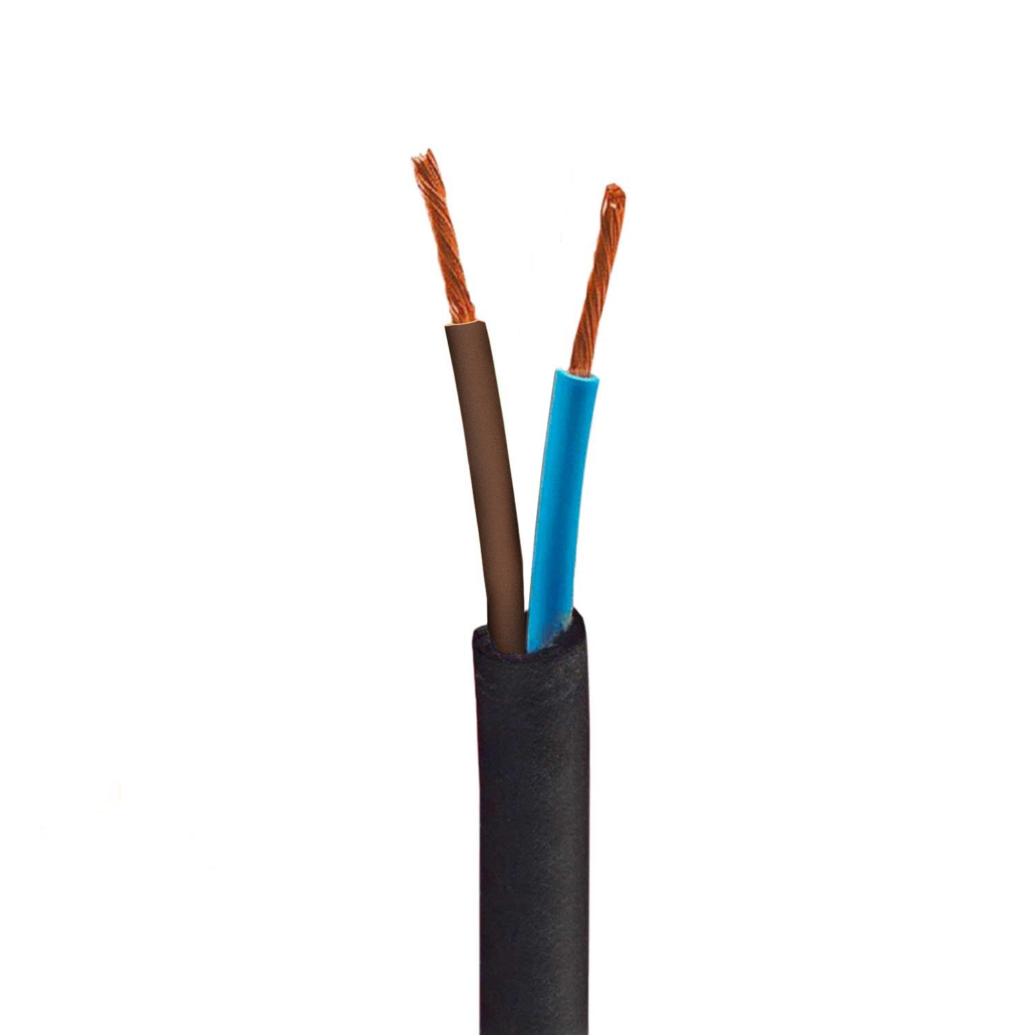 UV-bestendige ronde elektrische kabel - groene SX08 katoenen voering voor gebruik buitenshuis - Compatibel met Eiva Outdoor IP65