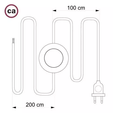 Ronde elektrische buitenkabel bedekt met jute SN06 - geschikt voor EIVA-systeem IP65