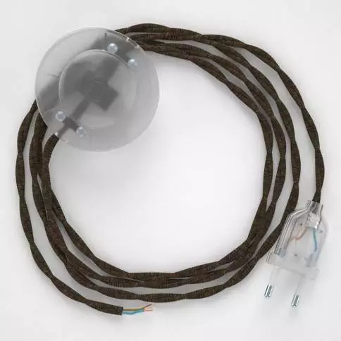 UV-bestendige ronde elektrische kabel met rode SM09 stoffen voering voor buitengebruik - Compatibel met Eiva Outdoor IP65