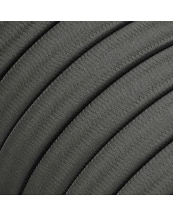 Met textiel omweven 220 V prikkabel, grijs viscose CM03