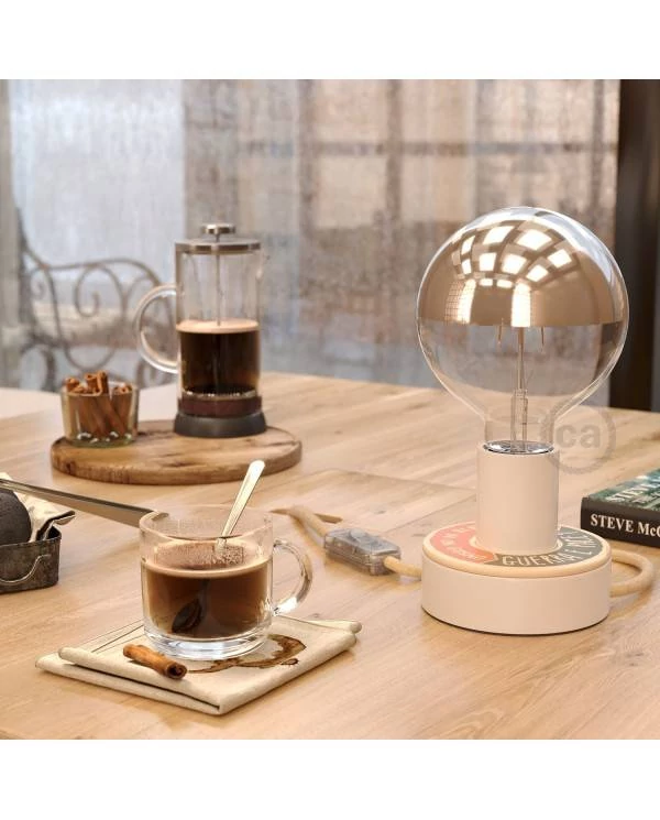MINI-UFO: reversible wooden disk READING BALLSH*T collection, subject GUERRA E PACE + MEGLIO DEL FILM