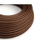 Ronde flexibele electriciteit textielkabel van viscose - RM36 roest
