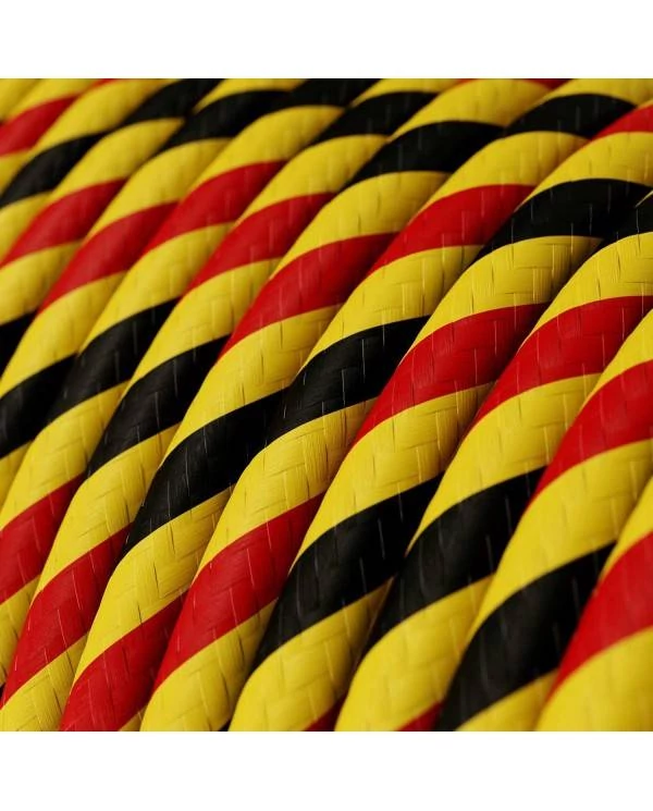 Rond strijkijzersnoer Vertigo HD bedekt met Bruxelles textiel ERM59