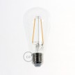 6 lichts-hanglamp voorzien van XXL rechthoekige Rose-One 675 mm compleet met strijkijzersnoer en metalen afwerking