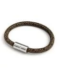 Bracelet with Matt silver magnetic clasp and RN04 cable