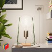 Taché Metal, tafellamp compleet met textielkabel, schakelaar en tweepolige-polige stekker