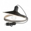 Snake Eiva met Swing-lampenkap, draagbare buitenlamp, 5 m strijkijzersnoer, IP65 waterdichte fitting en stekker