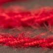 Burlesque gedraaide elektriciteitskabel bekleed met stof, pluizend harig effect, effen kleur rood TP09