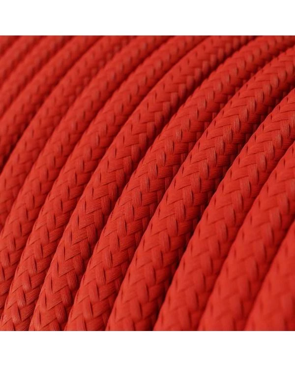 Hanglamp met 6 vallen, gemaakt in Italië, compleet met lichtbronnen, stoffen kabel en gekleurde keramische afwerkingen