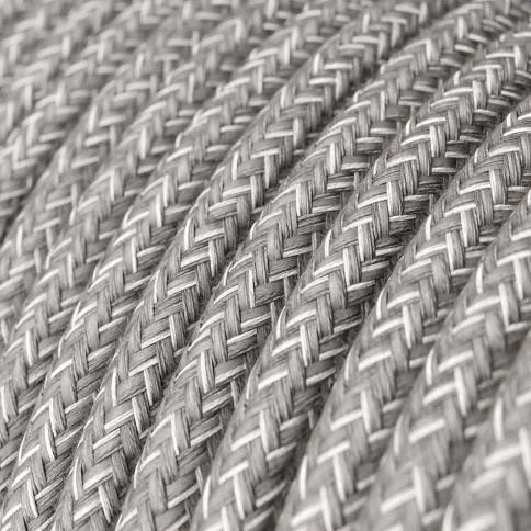 Cilindrische metalen kabelklem van 15 cm, compleet met pendelbuis, moer en ring