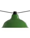 Fittingset met dubbele ring voor E27 lampenkap en Lumet Garland-systeem in zwart thermoplast