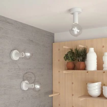 Fermaluce Wood M, houten wand- of plafondlamp