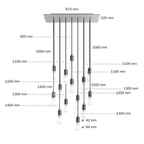 Kit Creative Flex flexibele buis bekleed met bronskleurige RM73 stof met metalen eindstukken