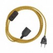 SnakeBis Twisted - Verlichtingssnoer met lamphouder en gedraaide textiel kabel