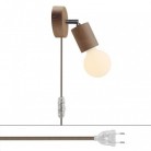 Spostaluce lamp en verstelbaar houten scharnier